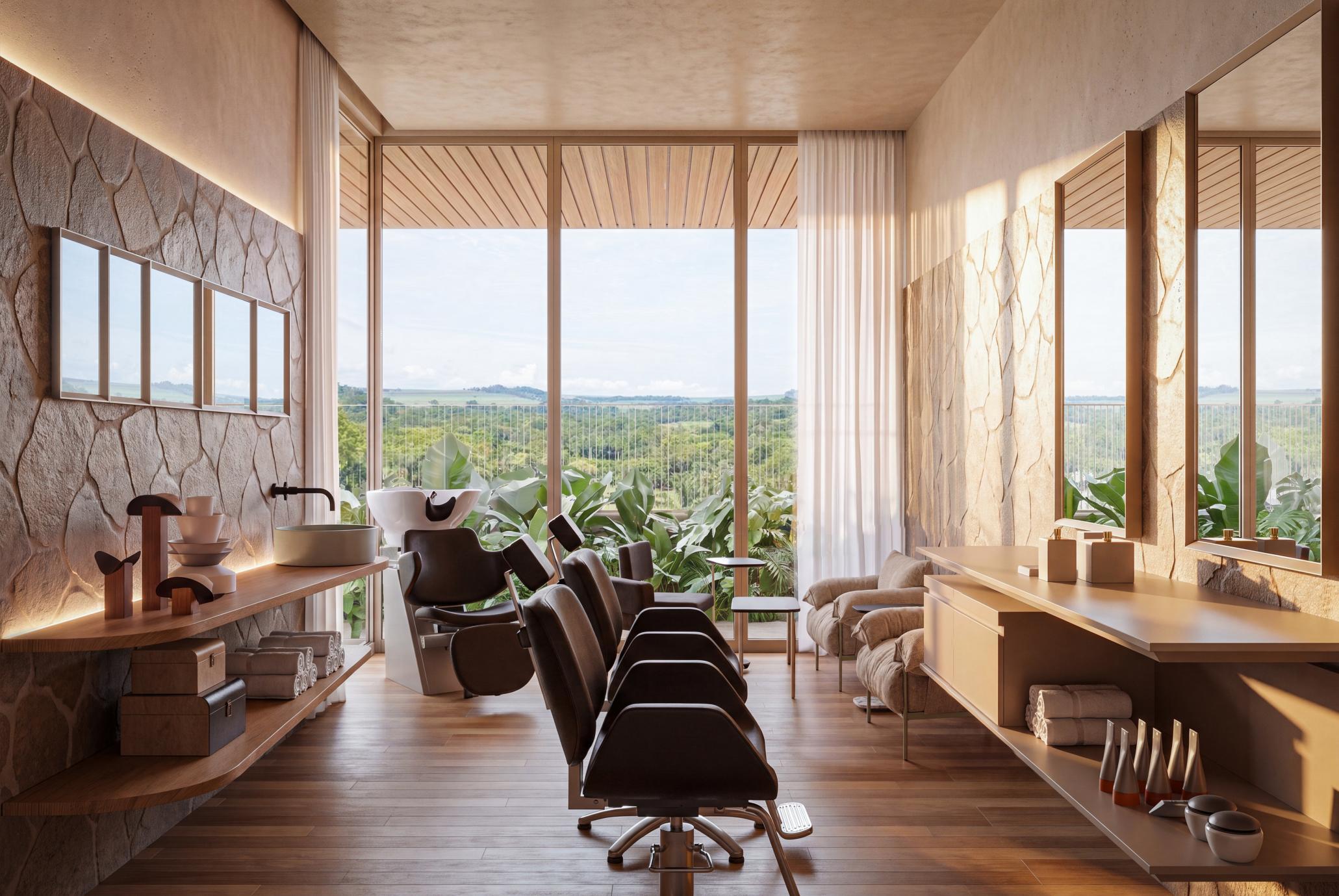 Espaço beleza e salas de massagem