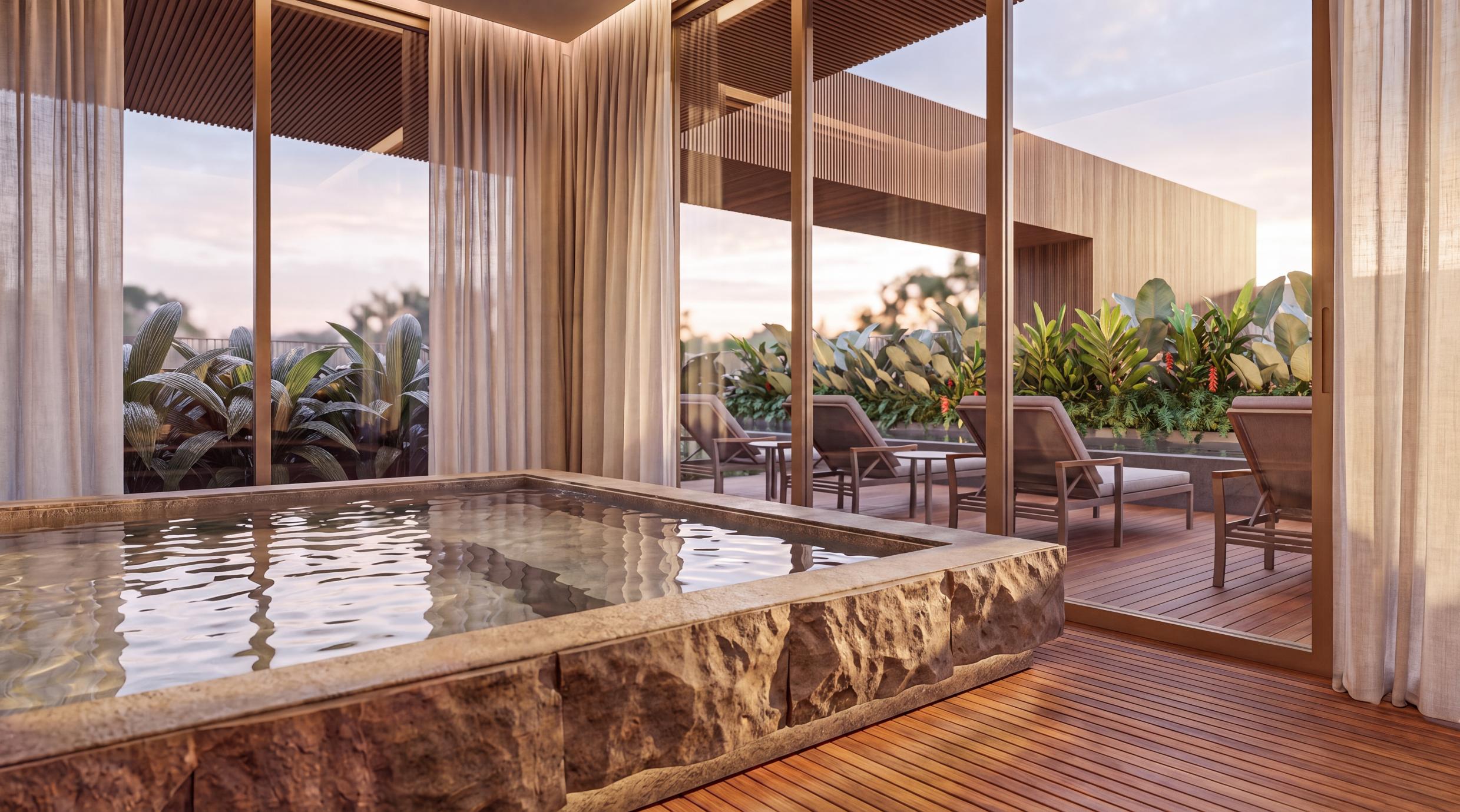 SPA, sauna seca e sauna úmida