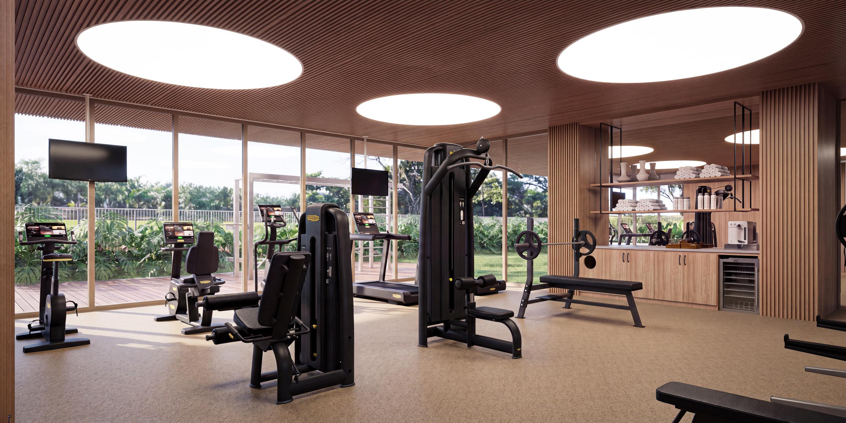 Academia de 202 m² — Technogym